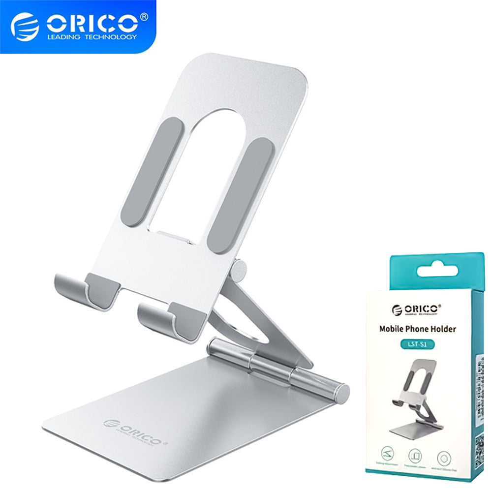 Orico-lst-s1 Mobile Phone Holder Adjustable Foldable Metal Desktop Stand Orico-lst-s1 Mobile Phone Holder Adjustable Foldable Metal Desktop Stand